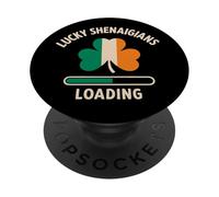 Lucky Shenanigans Loading St Patrick’s Day Funny Shamrock PopSockets Adhesive PopGrip