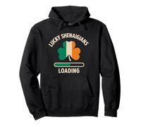Lucky Shenanigans Loading St Patrick’s Day Funny Shamrock Pullover Hoodie