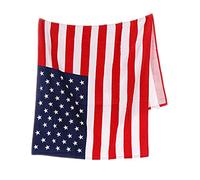 Lucky Shop1234 US Flag Pattern Beach Towel Machine Washable Shower Towel Highly absorbent (A)
