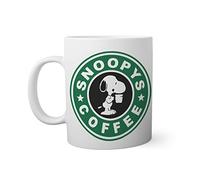 Lucky Snoopys Joe Coffee White Mug | Funny Novelty Mugs for Coffee Tea 330ml