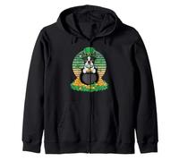 Lucky St. Patrick's Day Boston Terrier Zip Hoodie