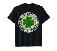 Lucky St Patrick's Day Let The Shenanigans Begin Shamrock T-Shirt