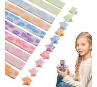 Lucky Star Folding Paper - Adding A Touch Of Fancy To Any Event, Portable Stars Glow In The Dark Paper Strips | For Accessories, Decorations