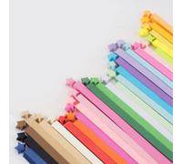 Lucky Star Paper Strips - Five-Pointed Origami Craft Kit for Home Decor, DIY Gifts, Express Blessings & Hope, Easy Fold & 27 Colors (Colorful 90 Pcs)