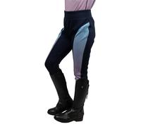 Lucky Star Riding Tights By Little Rider Navy - Navy/Pink - 7-8 Years