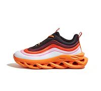 LUCKY STEP Women's Chunky Platform Tie Dye Rainbow Sneakers Tennis Running Fashion Shoes Orange Multi Size: 6 UK
