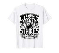 Lucky Strikes Bowling Team Shirt Bowling League T-Shirt