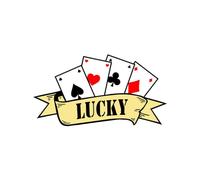 Lucky Temporary Tattoo Card suits ace of spades, heart, diamond, clubs.