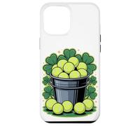 Lucky Tennis Ball Bucket St. Patrick's Day Shamrock Case for iPhone 12 Pro Max