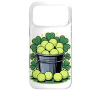 Lucky Tennis Ball Bucket St. Patrick's Day Shamrock Case for iPhone 17 Pro Max