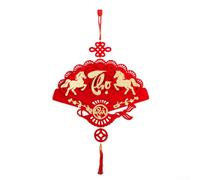 Lucky Tet Decoration Pendant with Vietnamese Cultural Themes and Tassel Details for Lunar New Year Celebration in Residential or Public Venues (D)