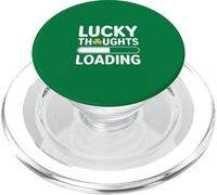 Lucky Thoughts Loading Funny St Patricks Day PopSockets PopGrip for MagSafe