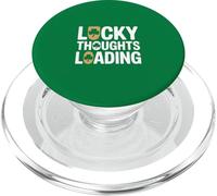 Lucky Thoughts Loading Funny St Patricks Day PopSockets PopGrip for MagSafe