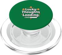 Lucky Thoughts Loading Funny St Patricks Day PopSockets PopGrip for MagSafe
