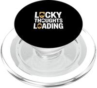 Lucky Thoughts Loading Funny St Patricks Day PopSockets PopGrip for MagSafe