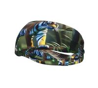 Lucky Tiger Pattern Sports Sweatband Headscarf Head Bands for Women Men Suitable for Running Yoga Fitness Football