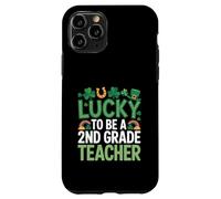 Lucky to Be a 2nd Grade Teacher St Patrick's Day Shamrock Case for iPhone 11 Pro