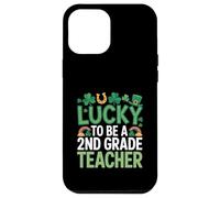 Lucky to Be a 2nd Grade Teacher St Patrick's Day Shamrock Case for iPhone 12 Pro Max