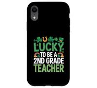 Lucky to Be a 2nd Grade Teacher St Patrick's Day Shamrock Case for iPhone XR