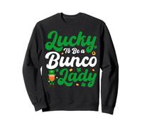 Lucky to Be a Bunco Lady - Leprechaun St Patricks Day Sweatshirt
