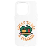 Lucky To Be A Teacher St Patricks Day Case for iPhone 15 Pro