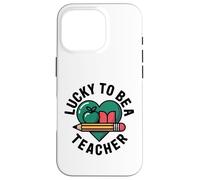 Lucky To Be A Teacher St Patricks Day Case for iPhone 16 Pro