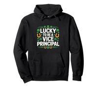 Lucky to Be a Vice Principal St Patrick’s Day Shamrock Pullover Hoodie