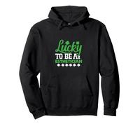 Lucky To Be An Esthetician St Patricks Day Irish Shamrock Pullover Hoodie