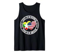 Lucky to Be Burmese Proud to Be American Myanmar USA Flag Tank Top
