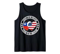 Lucky To Be Chilean Proud To Be American Cool Chile USA Flag Tank Top