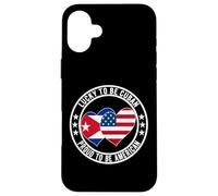 Lucky To Be Cuban Proud To Be American Cuba USA Flag Graphic Case for iPhone 16 Plus
