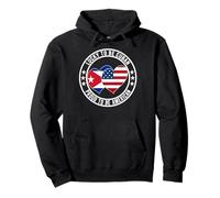 Lucky To Be Cuban Proud To Be American Cuba USA Flag Graphic Pullover Hoodie