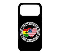 Lucky To Be Ghanaian Proud To Be American Cool Ghana US Flag Case for iPhone 17 Pro Max