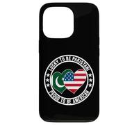 Lucky To Be Pakistani Proud To Be American Pakistan USA Flag Case for iPhone 13 Pro