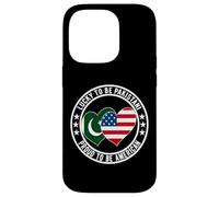 Lucky To Be Pakistani Proud To Be American Pakistan USA Flag Case for iPhone 14 Pro