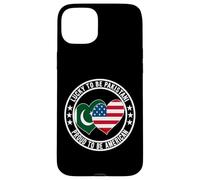 Lucky To Be Pakistani Proud To Be American Pakistan USA Flag Case for iPhone 15 Plus