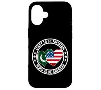 Lucky To Be Pakistani Proud To Be American Pakistan USA Flag Case for iPhone 16