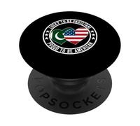 Lucky To Be Pakistani Proud To Be American Pakistan USA Flag PopSockets Adhesive PopGrip