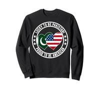 Lucky To Be Pakistani Proud To Be American Pakistan USA Flag Sweatshirt