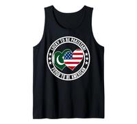 Lucky to Be Pakistani Proud to Be American Pakistan USA Flag Tank Top