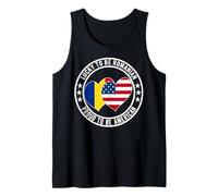 Lucky to Be Romanian Proud to Be American Romania USA Flag Tank Top