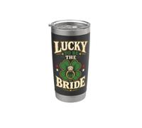 Lucky to Be The Bride St Patricks Wedding Future Mrs Gift Stainless Steel Insulated Tumbler