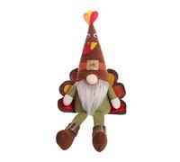 Lucky Turkey For W/Long Leg Handmade Plush Fall Adorable Harvest Decoration Faceless For Doll Table O Thanksgiving Decoration Cute Turkey Swedish Doll With Long Legs Gift