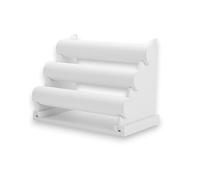 Lucky Vida, Leather Bracelet Holder Display - Gray Bracelet Display Stand for Vendors Selling & Displaying - Detachable 3 Tier Jewelry Stand for Sellers, Vendors