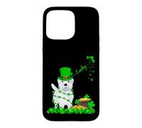 Lucky Westie Dog St. Patrick's Day Westie Irish Men Women Case for iPhone 15 Pro Max