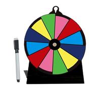 Lucky Wheel, Colorful Rotating Caster Game with Removable Stand, Reusable Turntable Tray for Trade Shows, Carnivals, Fundraising, Supermarkets, Parties