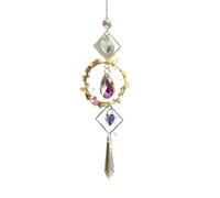 Lucky Wind Chimes, Wind Chimes, Wind Chimes Outdoor Life Tree Crystal Suncatcher Hanging Pendant Garden Decor Multicolor(Color-12)