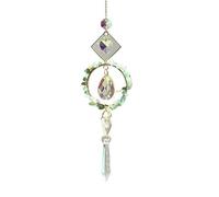 Lucky Wind Chimes, Wind Chimes, Windchime Outdoor Window LifeTree Crystal Suncatcher Hanging Pendant Car Garden Multicolor(Color 7)