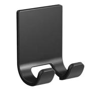 Lucky4&JThings 10-Pack Abs Hooks with Strong Adhesive - No Drill Needed for Shower, Picture, Coat Or Wall - Holds 3kg (Black)