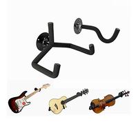 Luckyaa Ukulele/Bass/Violin Hanger Wall Mount Slatwall Horizontal Electric Guitar Holder Bass Stand Rack Hook